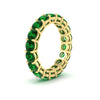 Load image into Gallery viewer, 4-carat-stunning-round-emerald-band-in-yellow-gold-FD11249ROBGEMGRANGLE2-4.00CT-NL-YG