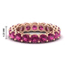 Load image into Gallery viewer, 4-carat-stunning-round-pink-sapphire-band-in-rose-gold-FD11249ROBGSADRPI-4.00CT-NL-RG-HW
