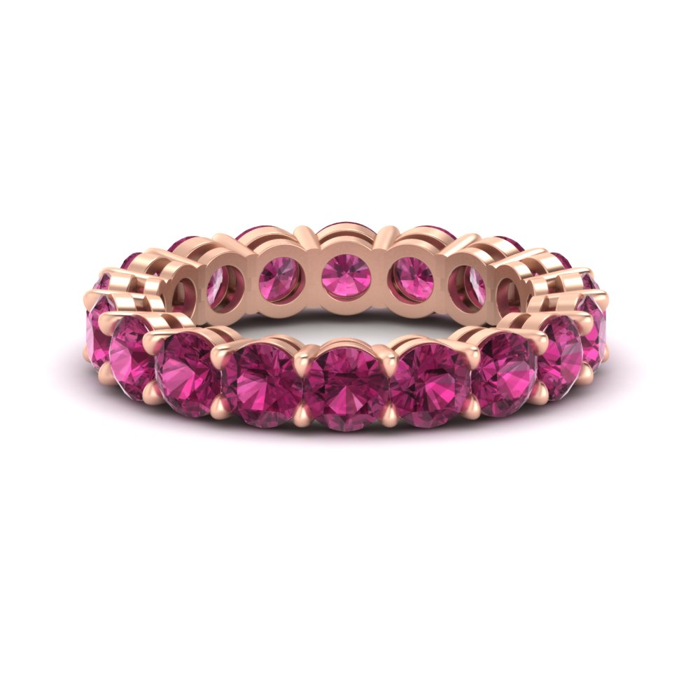 4-carat-stunning-round-pink-sapphire-band-in-rose-gold-FD11249ROBGSADRPI-4.00CT-NL-RG