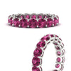 Load image into Gallery viewer, 4-carat-stunning-round-pink-sapphire-band-in-white-gold-FD11249-ROBGSADRPIANGLE3-4.00CT-NL-WG