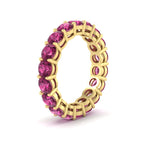 Load image into Gallery viewer, 4-carat-stunning-round-pink-sapphire-band-in-yellow-gold-FD11249ROBGSADRPIANGLE2-4.00CT-NL-YG