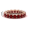 Load image into Gallery viewer, 4-carat-stunning-round-ruby-band-in-rose-gold-FD11249ROBGRUDR-4.00CT-NL-RG-HW.