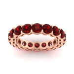 Load image into Gallery viewer, 4-carat-stunning-round-ruby-band-in-rose-gold-FD11249ROBGRUDRANGLE5-4.00CT-NL-RG