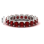 Load image into Gallery viewer, 4-carat-stunning-round-ruby-band-in-white-gold-FD11249ROBGRUDR-4.00CT-NL-WG-HW