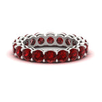 Load image into Gallery viewer, 4-carat-stunning-round-ruby-band-in-white-gold-FD11249ROBGRUDR-4.00CT-NL-WG