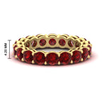 Load image into Gallery viewer, 4-carat-stunning-round-ruby-band-in-yellow-gold-FD11249ROBGRUDR-4.00CT-NL-YG-HW