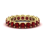 Load image into Gallery viewer, 4-carat-stunning-round-ruby-band-in-yellow-gold-FD11249ROBGRUDR-4.00CT-NL-YG