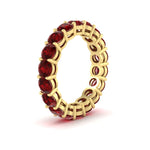 Load image into Gallery viewer, 4-carat-stunning-round-ruby-band-in-yellow-gold-FD11249ROBGRUDRANGLE2-4.00CT-NL-YG