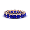 Load image into Gallery viewer, 4-carat-stunning-round-sapphire-band-in-rose-gold-FD11249ROBGSABL-4.00CT-NL-RG