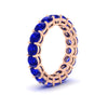 Load image into Gallery viewer, 4-carat-stunning-round-sapphire-band-in-rose-gold-FD11249ROBGSABLANGLE2-4.00CT-NL-RG