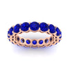 Load image into Gallery viewer, 4-carat-stunning-round-sapphire-band-in-rose-gold-FD11249ROBGSABLANGLE5-4.00CT-NL-RG