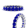 Load image into Gallery viewer, 4-carat-stunning-round-sapphire-band-in-white-gold-FD11249-ROBGSABLANGLE3-4.00CT-NL-WG