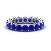 Load image into Gallery viewer, 4-carat-stunning-round-sapphire-band-in-white-gold-FD11249ROBGSABL-4.00CT-NL-WG