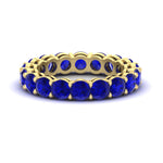 Load image into Gallery viewer, 4-carat-stunning-round-sapphire-band-in-yellow-gold-FD11249ROBGSABL-4.00CT-NL-YG
