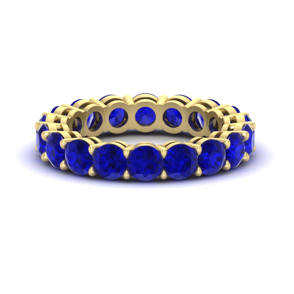 4-carat-stunning-round-sapphire-band-in-yellow-gold-FD11249ROBGSABL-4.00CT-NL-YG