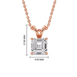 Load image into Gallery viewer, Asscher Cut Solitaire Pendant
