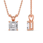 Load image into Gallery viewer, Asscher Cut Solitaire Pendant
