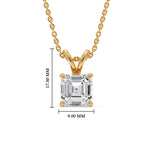 Load image into Gallery viewer, Asscher Cut Solitaire Pendant
