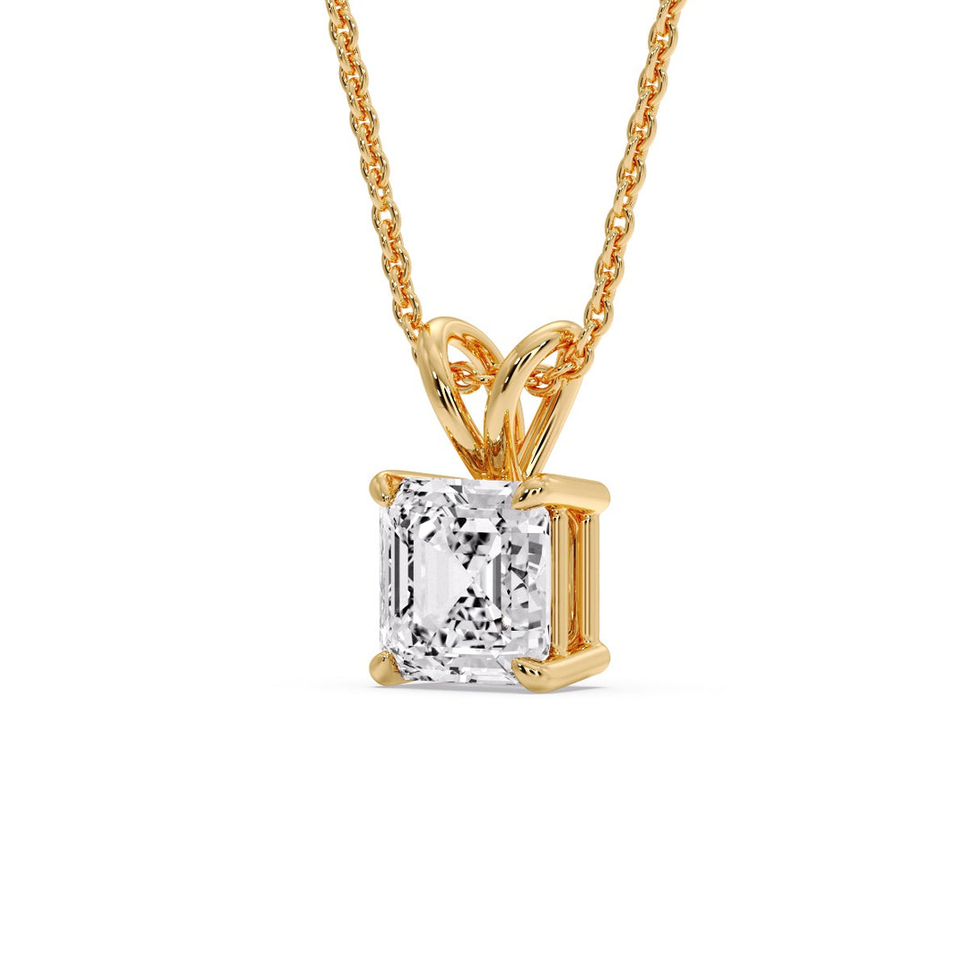 Asscher Cut Solitaire Pendant