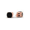 Load image into Gallery viewer, 4-ct-cushion-cut-black-diamond-basket-stud-earring-in-rose-gold-fdear10411cugblackangle4-4.00ct-nl-rg.jpg