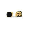 Load image into Gallery viewer, 4-ct-cushion-cut-black-diamond-basket-stud-earring-in-yellow-gold-fdear10411cugblackangle4-4.00ct-nl-yg.jpg