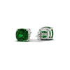Load image into Gallery viewer, 4-ct-cushion-cut-emerald-basket-stud-earring-in-white-gold-fdear10411cugemgrangle4-4.00ct-nl-wg.jpg
