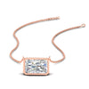 Load image into Gallery viewer, 4-ct-east-west-radiant-cut-bezel-diamond-pendant-in-rose-gold-fdpd11763rasleep-4.00ct-nl-rg.jpg