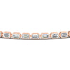 Load image into Gallery viewer, 4-ct-emerald-cut-bezel-tennis-diamond-bracelet