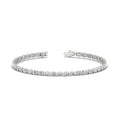 Thumbnail 15 - 4 Ct. Emerald Cut Bezel Tennis Diamond Bracelet