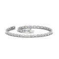 Thumbnail 16 - 4 Ct. Emerald Cut Bezel Tennis Diamond Bracelet