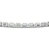 Load image into Gallery viewer, 4 Ct. Emerald Cut Bezel Tennis Diamond Bracelet