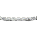 Thumbnail 17 - 4 Ct. Emerald Cut Bezel Tennis Diamond Bracelet