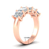 Load image into Gallery viewer, 4-ct-emerald-cut-five-stone-classic-band-in-rose-gold-fdwb8008emangle2-4.00ct-nl-rg-hw