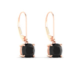 Load image into Gallery viewer, 4-ct-leverback-cushion-cut-black-diamond-drop-earrings-in-rose-gold-fdear11236cugblackangle3-4.00ct-nl-rg.jpg?v=1765359809