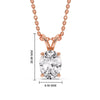 Load image into Gallery viewer, 4-ct-oval-solitaire-pendant-in-rose-gold-FDPD8469OV-4CT-ANGLE1-RG-HW