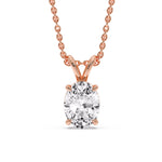 Load image into Gallery viewer, 4-ct-oval-solitaire-pendant-in-rose-gold-FDPD8469OV-4CT-ANGLE1-RG
