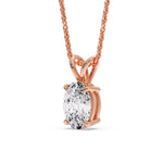 Load image into Gallery viewer, 4-ct-oval-solitaire-pendant-in-rose-gold-FDPD8469OV-4CT-ANGLE2-RG
