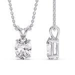 Load image into Gallery viewer, 4-ct-oval-solitaire-pendant-in-white-gold-FDPD8469OV-4CT-ANGLE3-WG
