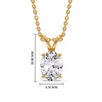Load image into Gallery viewer, 4-ct-oval-solitaire-pendant-in-yellow-gold-FDPD8469OV-4CT-ANGLE1-YG-HW
