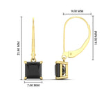 Load image into Gallery viewer, 4-ct-princess-cut-black-diamond-leverback-dangle-earrings-in-yellow-gold-fdear11236prgblackangle4-4.00ct-nl-yg-hw.jpg?v=1765510599
