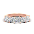 Thumbnail 1 - 4-ct-princess-cut-five-stone-diamond-ring-in-rose-gold-fdwb8008prsleep-4.00ct-nl-rg