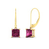 Load image into Gallery viewer, 4-ct-princess-cut-pink-sapphire-leverback-dangle-earrings-in-yellow-gold-fdear11236prgsadrpiangle1-4.00ct-nl-yg.jpg?v=1765510598