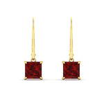 Load image into Gallery viewer, 4-ct-princess-cut-ruby-leverback-dangle-earrings-in-yellow-gold-fdear11236prgrudrangle2-4.00ct-nl-yg.jpg?v=1765510599