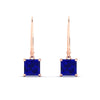 Load image into Gallery viewer, 4-ct-princess-cut-sapphire-leverback-dangle-earrings-in-rose-gold-fdear11236prgsablangle2-4.00ct-nl-rg.jpg?v=1765510598