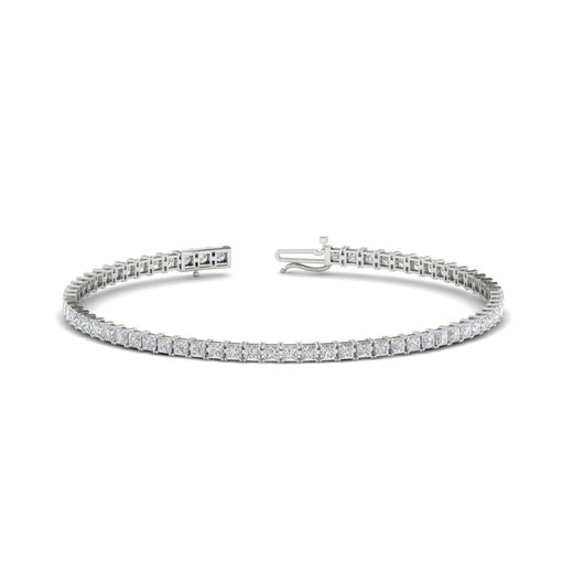 4 Ct Princess Diamond Tennis Bracelet – Fascinating Diamonds