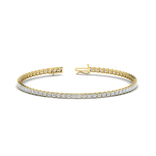 4 Ct Princess Diamond Tennis Bracelet – Fascinating Diamonds