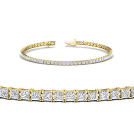 4 Ct Princess Diamond Tennis Bracelet