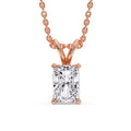Thumbnail 125 - Radiant Cut Solitaire Necklace