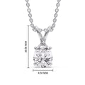 Thumbnail 133 - Pear Shaped Solitaire Necklace