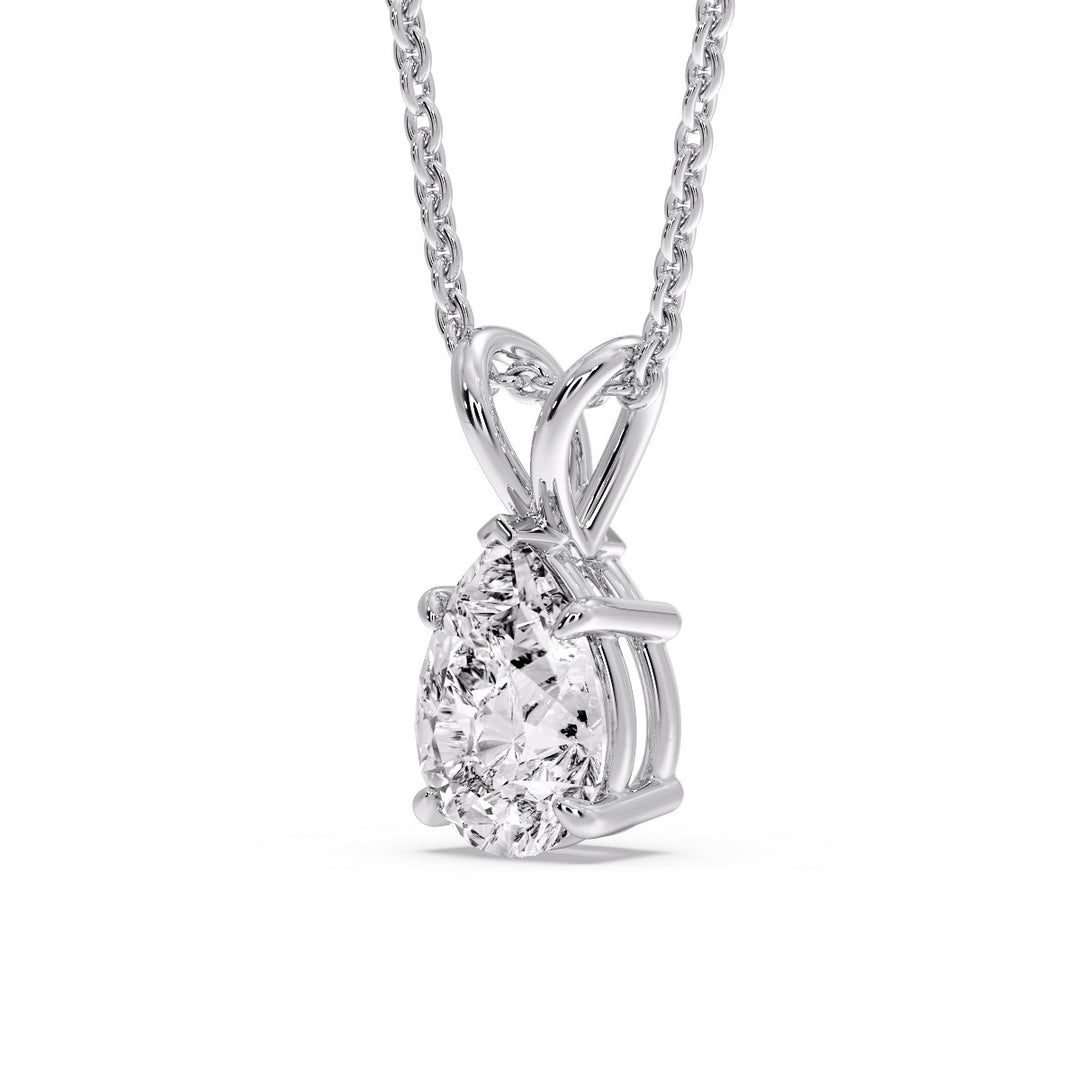 Pear Shaped Solitaire Necklace